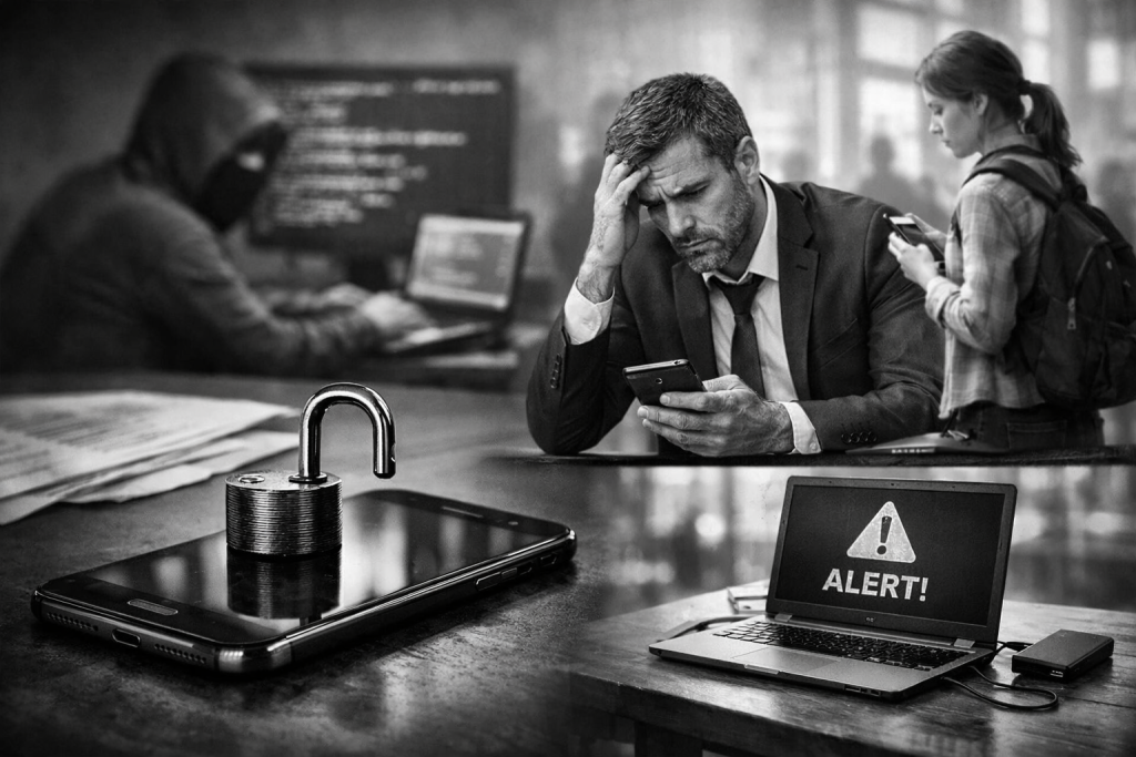 biggest risk factors for company-owned mobile devices