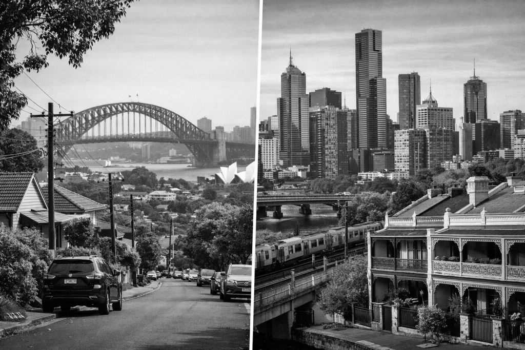 income growth in Melbourne and Sydney.